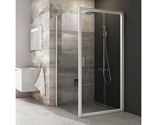 Душевая стенка Ravak Blix BLPS-100 9BHA0100ZH профиль Белый стекло Графит