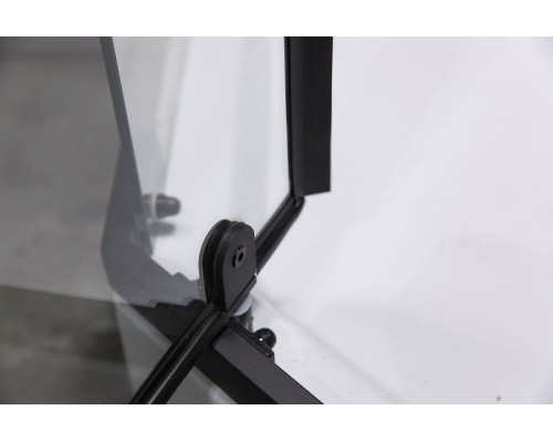 Душевой уголок Esbano ESR-7170B 100x100 профиль Черный матовый стекло прозрачное