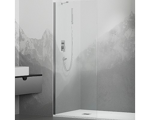 Душевая перегородка RGW Walk In WA-110 110 351011011-11 профиль Хром стекло прозрачное