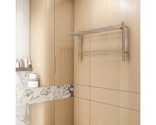 Электрический полотенцесушитель Terminus Горизонт П8 1000х600 4670078543271 с полкой Хром