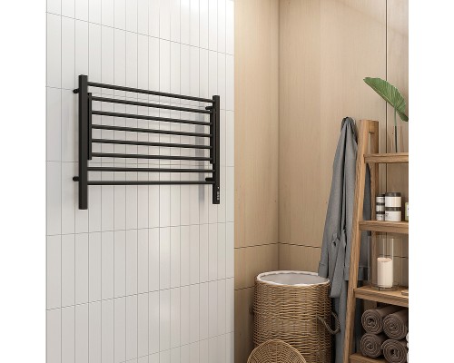 Электрический полотенцесушитель Terminus Горизонт П8 800х600 4670078543608 с полкой Черный муар