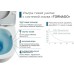 Унитаз CeramaLux подвесной Белый глянцевый с сиденьем Микролифт