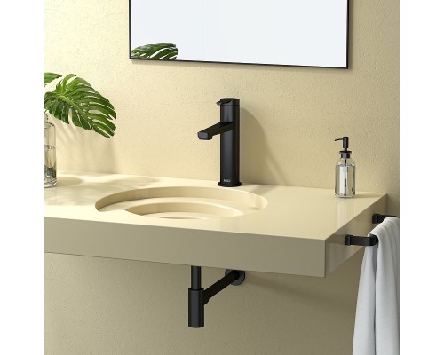 Смеситель для раковины Teska Liva Leo S E5414 Черный матовый