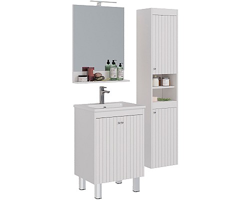 Зеркало Lemark Romance 60 LM07R60Z Белый глянец с кнопочным выключателем Зеркало Lemark Romance 60 LM07R60Z Белый глянец с кнопочным выключателем