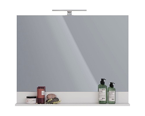 Зеркало Lemark Romance 100 LM07R100Z Белый глянец с кнопочным выключателем