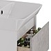 Тумба под раковину Lemark Combi 50 LM03C50T-Beton подвесная Бетон Белый глянец