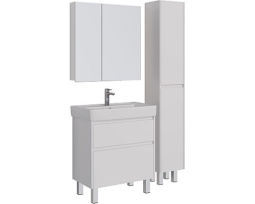 Зеркальный шкаф Lemark Universal 80 LM80ZS-U Белый глянец Зеркальный шкаф Lemark Universal 80 LM80ZS-U Белый глянец