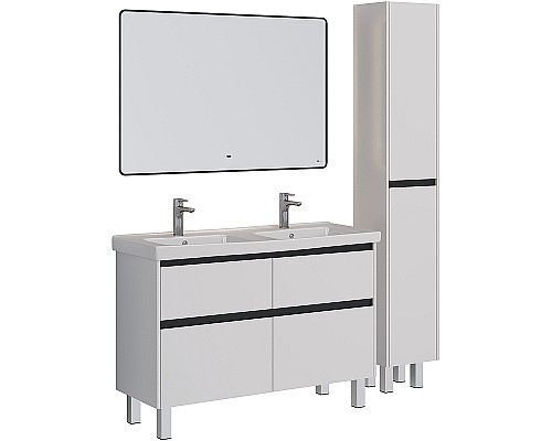 Зеркало Lemark Mioblack 120 LM120ZM-black с подсветкой Черное с сенсорным выключателем и подогревом