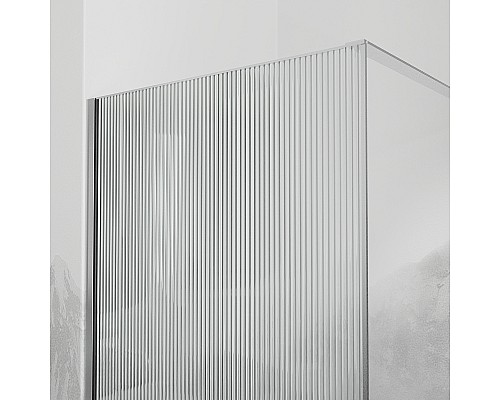 Душевая перегородка RGW Walk In WA-08 60 06100806-151 профиль Хром стекло ребристое