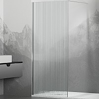 Душевая перегородка RGW Walk In WA-08 100 06100810-151 профиль Хром стекло ребристое