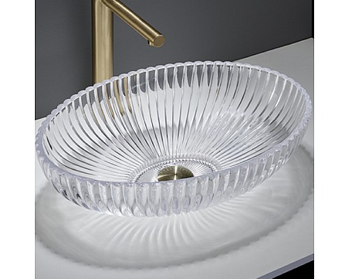 Раковина-чаша CeramaLux 51 GL49 Прозрачная