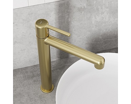 Смеситель для раковины Iddis Aiger AIGMG01i01 Золото матовое