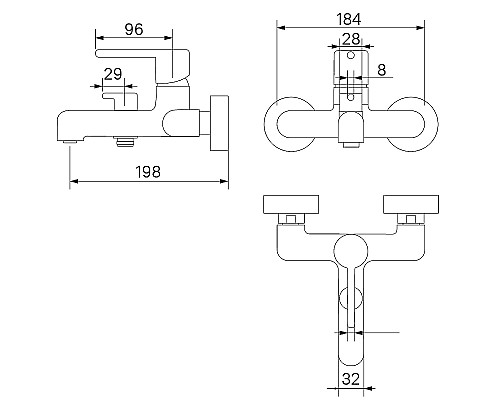 Смеситель для ванны Iddis Aiger AIGMG00i02WA Золото матовое