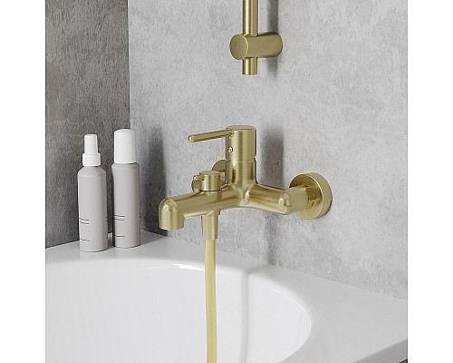 Смеситель для ванны Iddis Aiger AIGMG00i02WA Золото матовое