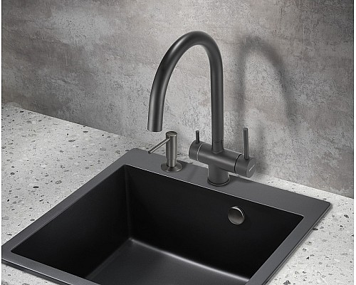 Смеситель для кухни Milacio Ultra MCU.554.TB Total Black