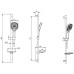 Душевой гарнитур Aquatek AQ2021CR Хром