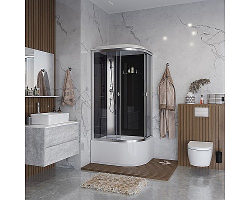 Душевая кабина Niagara Eco 90x80 L E90/80/40L/TN без гидромассажа