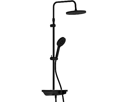 Душевая система Damixa Apollo 947760300 с термостатом Черная матовая