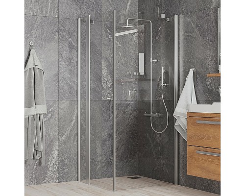 Душевой уголок Paini Cox 90x90 78CR9090 профиль Хром матовый стекло прозрачное