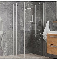 Душевой уголок Paini Cox 90x90 78CR9090 профиль Хром матовый стекло прозрачное