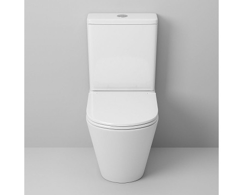 Унитаз компакт Grossman Tornado GR-4450SQ Белый глянцевый с бачком и сиденьем Микролифт