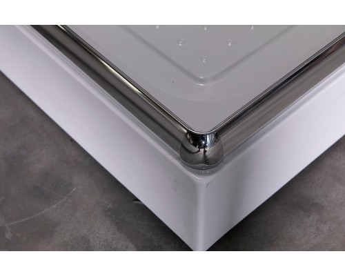 Душевой уголок Esbano ESR-8021 120x80 профиль Хром стекло рифленое