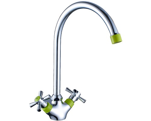 Смеситель для кухни Decoroom DR51028-Green Хром Зеленый
