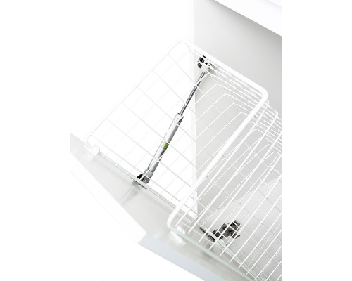 Тумба с раковиной Orange Sistema 100 R с бельевой корзиной Белая