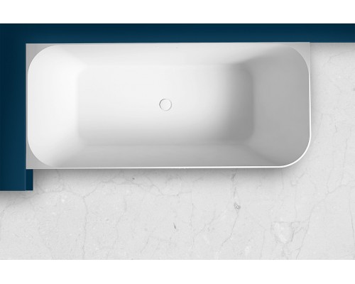 Ванна из искусственного камня Abber Stein 170x75 AS9621-1.7 L без гидромассажа