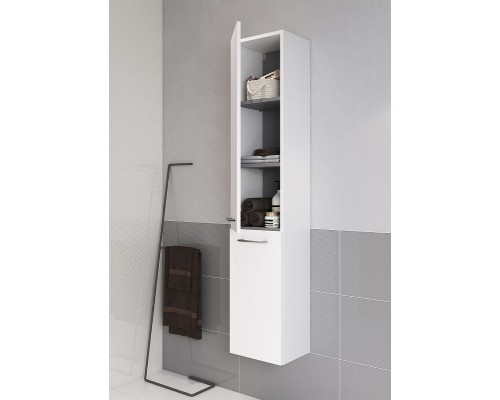 Шкаф пенал Cersanit Lara 30 SB-SL-LAR/Wh подвесной Белый