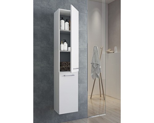 Шкаф пенал Cersanit Lara 30 SB-SL-LAR/Wh подвесной Белый