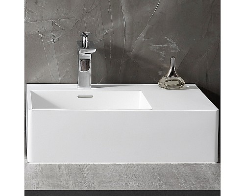 Раковина Abber Stein 56 L AS2644 L Белая матовая