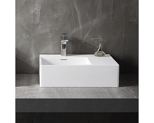 Раковина Abber Stein 56 L AS2644 L Белая матовая