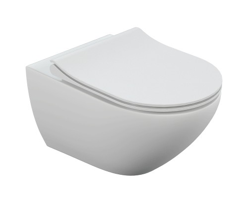 Комплект унитаза Cersanit Sreet Fusion Vortex DPL EO Slim с инсталляцией Vector с сиденьем Микролифт и клавишей смыва Хром глянцевый