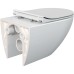Комплект унитаза Cersanit Sreet Fusion Vortex DPL EO Slim с инсталляцией Vector с сиденьем Микролифт и клавишей смыва Хром глянцевый