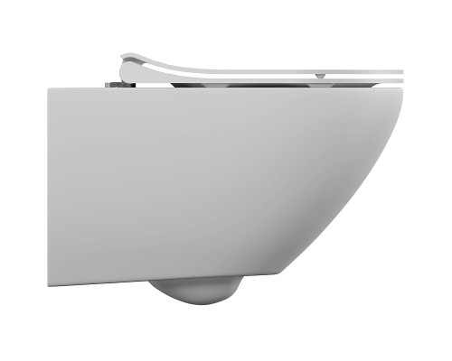 Комплект унитаза Cersanit Sreet Fusion Vortex DPL EO Slim с инсталляцией Vector с сиденьем Микролифт и клавишей смыва Хром глянцевый