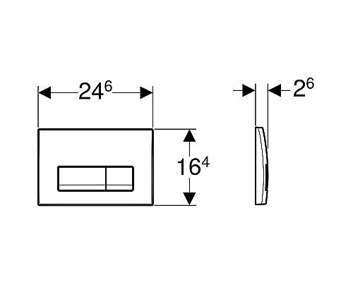 Клавиша смыва Geberit Delta 50 115.119.11.1 Альпийский белый