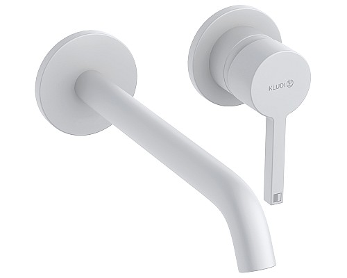 Смеситель для раковины Kludi Nova Fonte Pura 202455315 Белый матовый