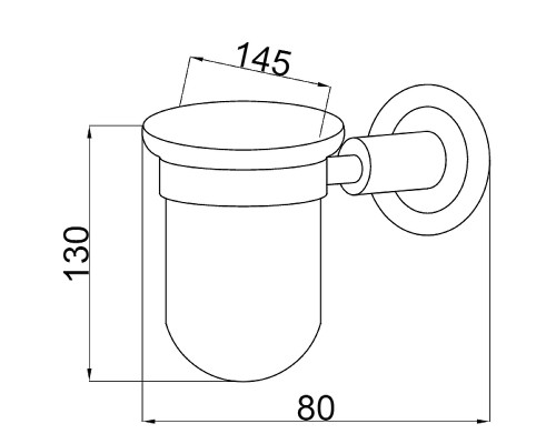 Стакан для зубных щеток Boheme Murano 10904-R-G Золото Рубиновый