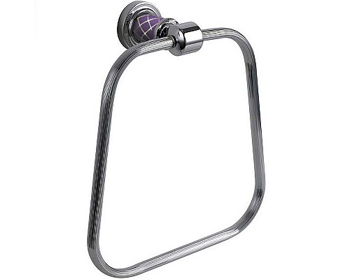 Кольцо для полотенец Boheme Murano 10905-V-CR Хром Фиолетовое