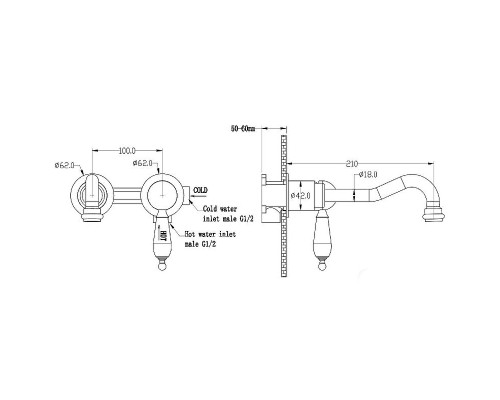 Смеситель для раковины Boheme Tradizionale Chromo 267-Royale/CRST Хром