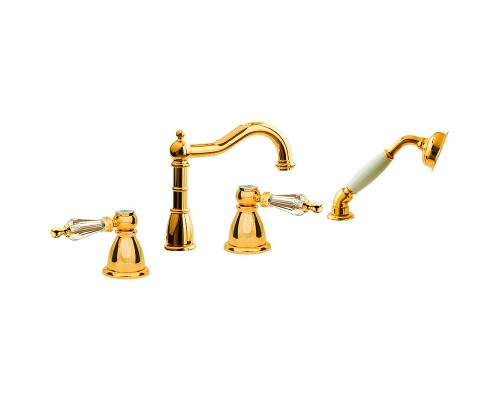 Смеситель на борт ванны Boheme Tradizionale Oro 395-SW Золото
