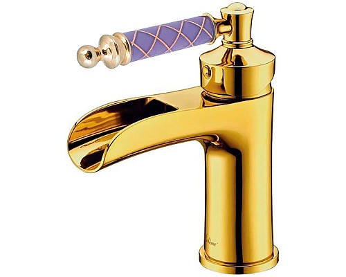 Смеситель для раковины Boheme Vogue 211-MR-V Золото
