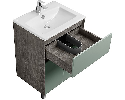 Тумба под раковину Aquaton Форест 60 1A278201FR9C0 Дуб рошелье Сумеречный голубой