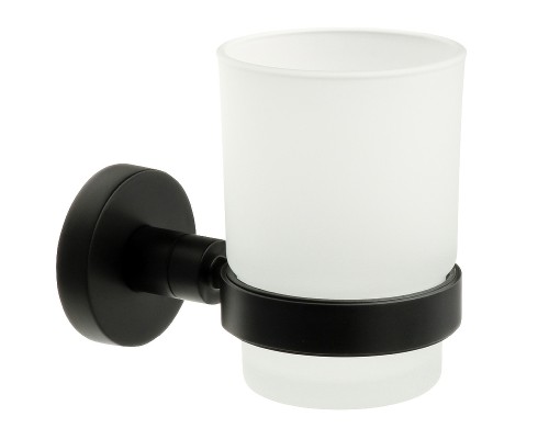 Стакан для зубных щеток Fixsen Comfort Black FX-86006 Черный матовый