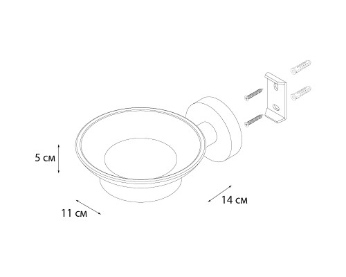 Мыльница Fixsen Comfort Gold FX-87008 Золото матовое