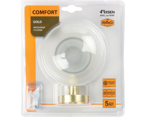 Мыльница Fixsen Comfort Gold FX-87008 Золото матовое