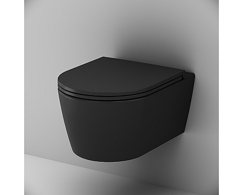 Унитаз AM.PM Func FlashClean C8F1700MBSC подвесной Черный матовый с сиденьем Микролифт