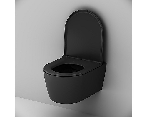 Унитаз AM.PM Func FlashClean C8F1700MBSC подвесной Черный матовый с сиденьем Микролифт