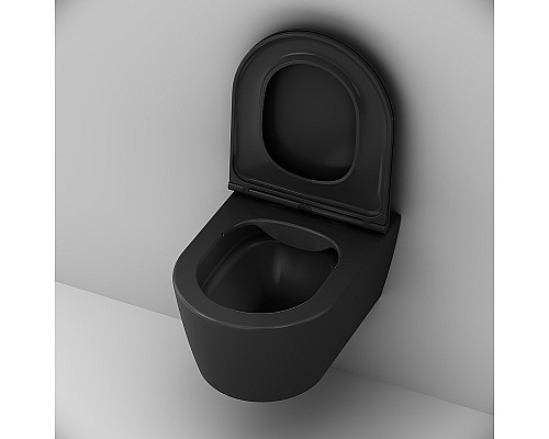 Унитаз AM.PM Func FlashClean C8F1700MBSC подвесной Черный матовый с сиденьем Микролифт